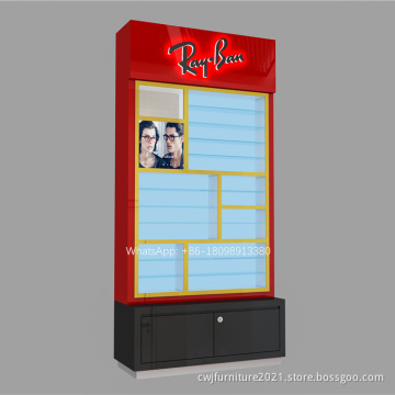 Custom Modern RayBan Eyewear Store Showcases